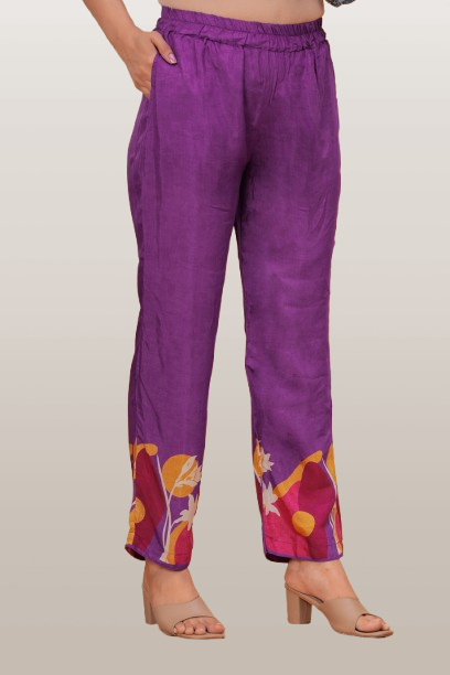 Sanjh Collection Pure Muslin Printed Kurta Set – Timeless Evening Elegance